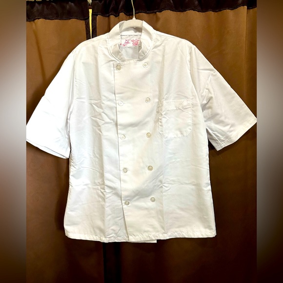 White Half Sleeve Chef Coat - Picture 1 of 4
